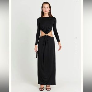 SOLD! CULT GAIA - Grecia Cutout-Waist Golden Chain Gown